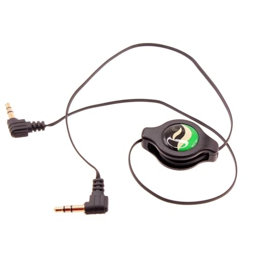 Cable Auxiliar Retráctil 3.5mm Jack Negro