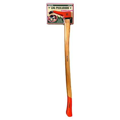 FORESTER Pickaroon Logging Tool 36in | USA Hickory Handle | Hookaroon Logging Tool | Log Roller Tool & Forestry Tools for Dragging and Stacking Logs