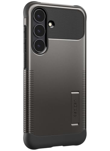 Image of Spigen Slim Armor MagFit | Samsung Galaxy S25 FE Case [Air Cushion Protection] [Magsafe] Galaxy S25 FE Back Cover | TPU+PC - Gunmetal