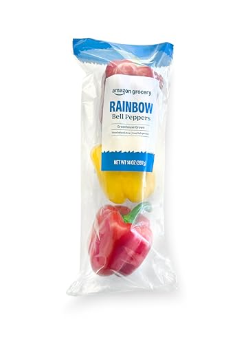 Amazon Grocery, Rainbow Bell Peppers, 3 Ct (Previously Fresh Brand, Packaging May Vary)