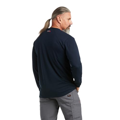 Image of ARIAT FR Max Protect Inherent T-Shirt, Navy, XX-Large Tall