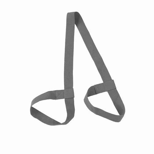 Correia Portátil Ajustável para Esteira de Ioga, Cinto Leve de Algodão Esportivo para Academia (Cinz