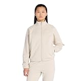 [ニューバランス] ブラッシュドダブルニットジャケットジャージ 裏起毛 吸水速乾 レディース (AWJ53170) TWF(ティンバーウルフ) L