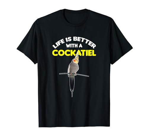 Cockatiel Tee, Black, S