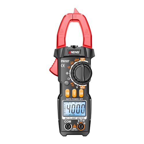 Digital Clamp Meter 6000 Counts T RMS multimeter Auto Ranging Voltmeter ampmeter with AC DC Current Voltage NCV Live Wire Inrush Diode Temperature Continuity