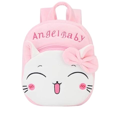 Image of Frantic Cute Backpack for Nursery Children Soft Plush Velvet Cartoon Animal Plush Preschool Mini Travel Bags for Baby Girl & Baby Boy Ideal for Girls, Boys & Toddlers, 2-5 Years