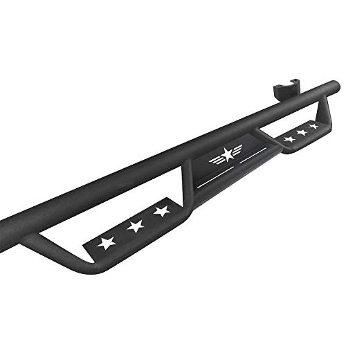u-Box JKU Side Steps Solid Steel Running Board Nerf Bar for Jeep JK Wrangler Unlimited 2007-2018 4-Door