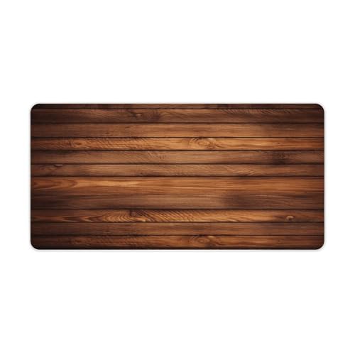 Mouse Pad grande de escritorio de goma estilo madera