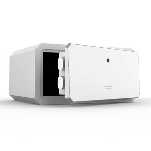 BOFON Biometric Safe Box with Key, Security Box, Fingerprint Password,Safety Boxes for Home,W-Series 1.45 Cubic