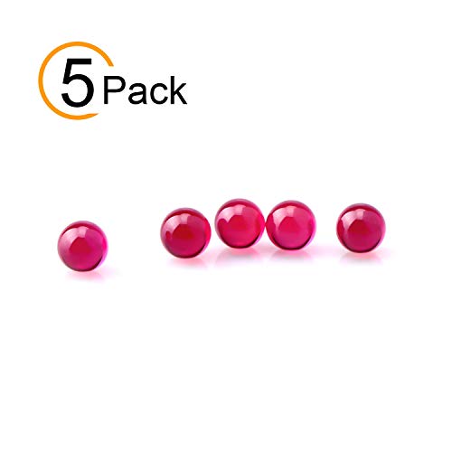 BERACKY 6mm OD Ruby Pearls Balls Insert (5 Pack)