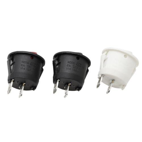 Interruptor basculante redondo KCD1-105 de 220V CA 250V 6A para proyectos de electrónica 4