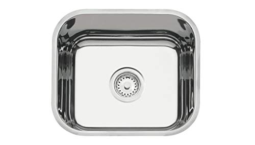 Cuba de embutir Tramontina Lavínia 40 BL em aço inox polido 40x34 cm