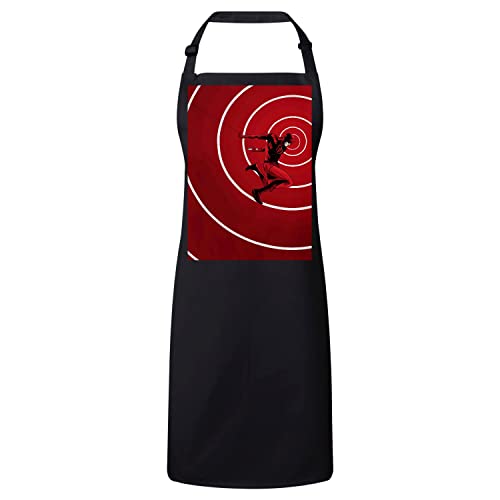 Tablier Cuisine Noir Diable Rouge Bande Dessinée Comics Tablier de Chef