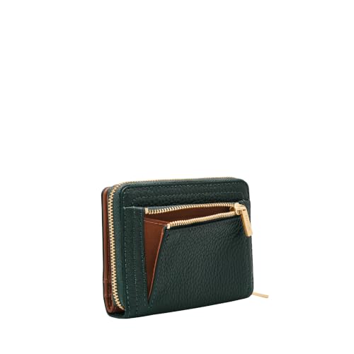 Image of Fossil Women's Logan RFID-Blocking Leather Mini Multifunction Bifold Wallet