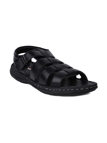Image of BATA mens NW KRYPTON SD Black Sandal - 10 UK(8616844)