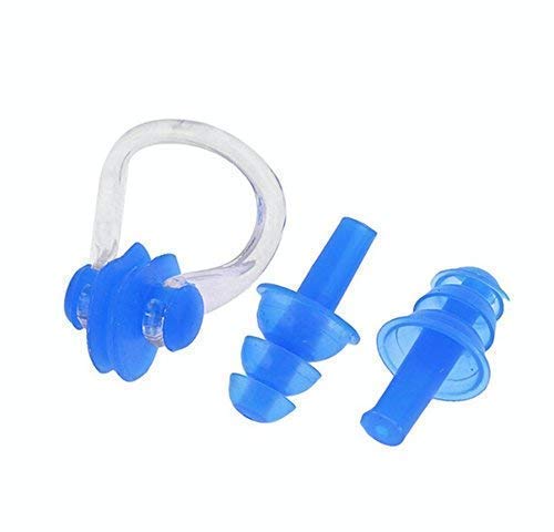 xtrafast Nasenklammer zum Schwimmen - verhindert Wasser in der Nase - leicht aufsetzbar - kein Drücken - wasserdicht aus Silikon - Nasenklemme mit Aufbewahrungsbox inklusive Ohrstöpsel