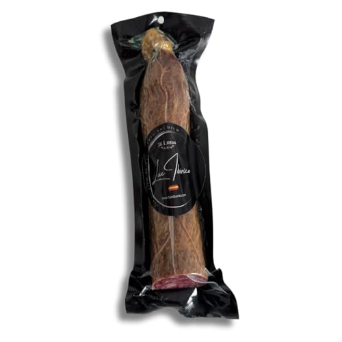 LUX IBÉRICO | Salchichón Cular Ibérico de Cebo de Campo – Formato Familiar | Dos Mitades de 750g | Aperitivo Extremeño | Embutido de Calidad