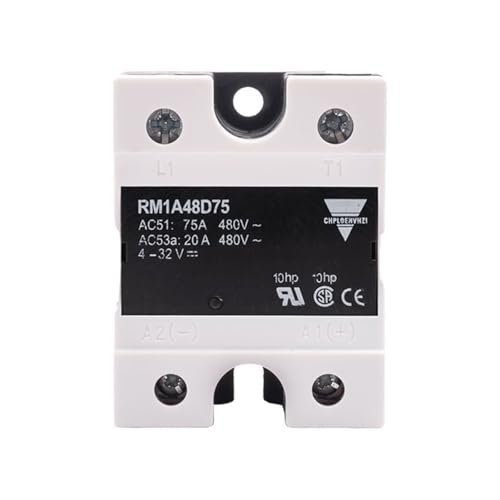 Relais à semi-conducteurs RM1A48D50S50 statique monophasé DC AC 50A 220V