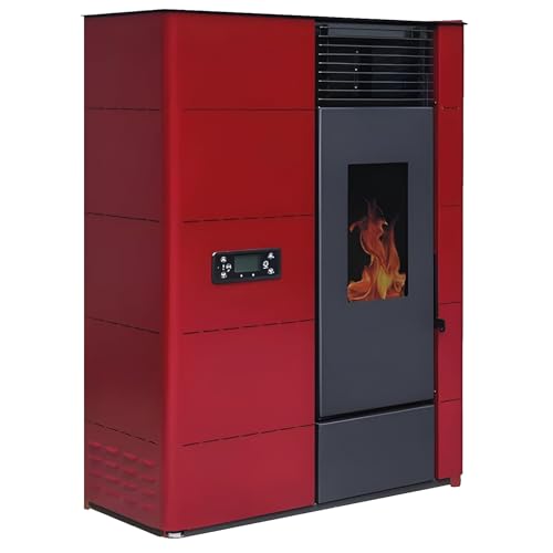 HOME&SOFAS Estufa Pellets de Pasillo | 14Kw Canalizable | Estufa Eléctrica para 140m² | Estufa de...