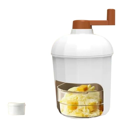 Baeroprki Trituradora de Hielo Trituradora de Hielo Giratoria Manual Pequeña Máquina de Hielo de Afeitar Manual para Cocina Doméstica Trituradora de Nieve Manual