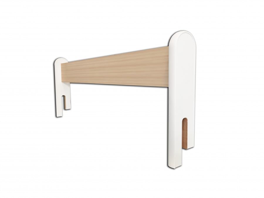 Happy Babies - Verschiebbares Bettgitter für Kinder, Schutz vor Stürzen des Kindes, erhöhte Sicherheit, verschiebbares Bettgitter fürs Kinderzimmer (Helle Birne, 50 cm)