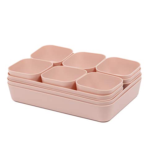 12 Pink Plastic Drawer Organizers for Makeup & Home Storage - Image 7