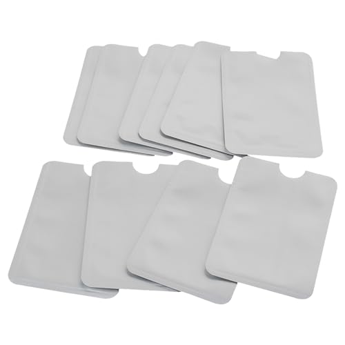 RDEXP RFID Blocking Sleeve Holder Credit Card Secure Protector Aluminum Foil Pack Of 10 (Type 1)