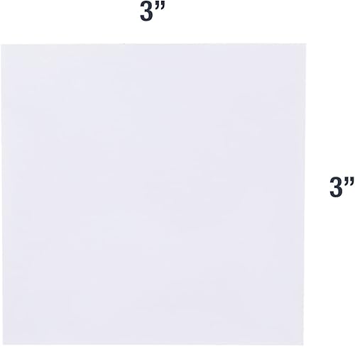 Miniatura 2 de Notas adhesivas de borrado en seco, paquete de 12, superficie de pizarra blanca reutilizable de 3 x 3 para uso en el hogar, el aula u oficina