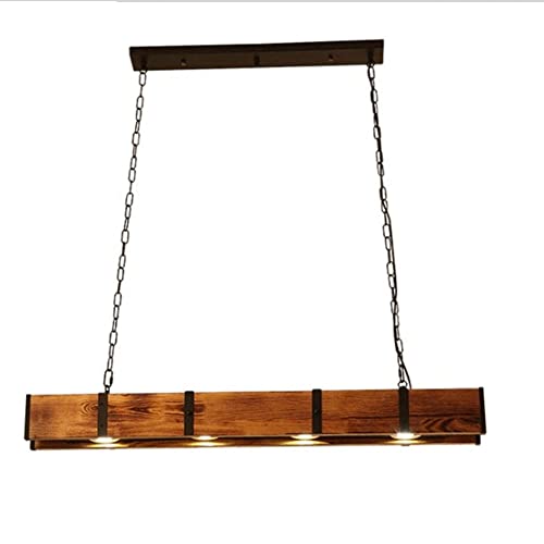 Chandelier en bois suspendu luminaire rustique haut de gamme