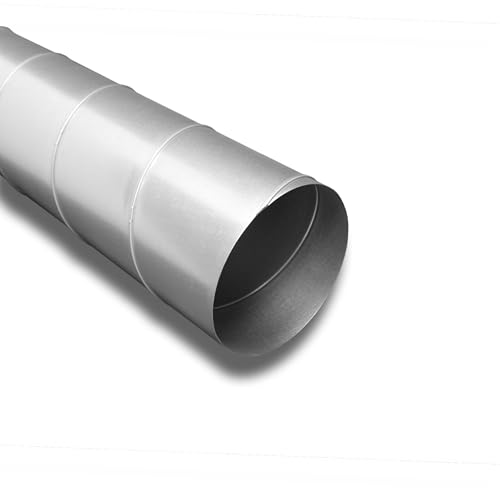 Conduit en spirale en acier galvanisé, diamètre 150, longueur 1 m