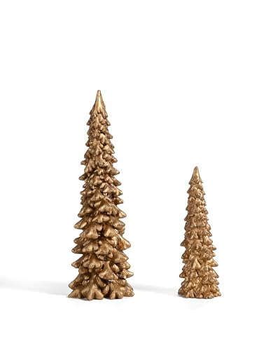 RM-ROOMERS-Resin-Christmas-Tree-Figurines-Clearance2Pcs-Small-Gold-Christmas-Decorative-Figurine-Set-Indoor-Tabletop-Christmas-Tree-Statues-for-Holiday-Desk-Decor-Centerpieces-rnaments-Gifts RM ROOMERS Resin Christmas Tree Figurines Clearance2Pcs Small Gold Christmas Decorative Figurine Set Indoor Tabletop Christmas Tree Statues for Holiday Desk Decor Centerpieces rnaments Gifts