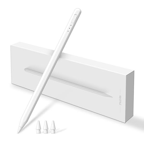 Stylus Pen for Apple iPad, Active Pencil 1st/2nd Generation with Palm Rejection, Tilt Sensitivity, Rechargeable, Work for iPad 6-10, iPad Mini 5/6, iPad Air 3-5, iPad Pro 11