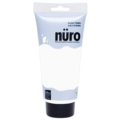 カンペハピオ ペンキ 塗料 水性 つやあり ホビー 工作用 チューブタイプ 微臭 速乾性 ヌーロ 白 250ML 日本製 00277650012250
