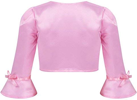 Image of PINK WINGS Girls Satin Shrug