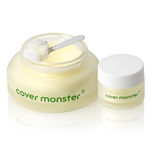 COVER MONSTER Cleansing Balm, Makeup Remover Balm, Melts Waterproof Makeup & Sunscreen, Deep Pore Cleanse & Hydration, Gentle & Non-Irritating, Made for All Skin Types, Safe for Sensitive Skin