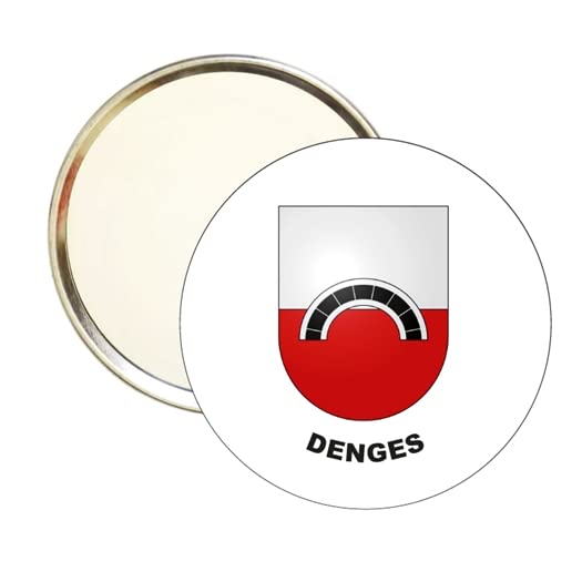 ROUND MIRROR. - DENGES HARMONIAL SHIELD - GEMEINDEN DES KANTONS WAADT - SWITZERLAND