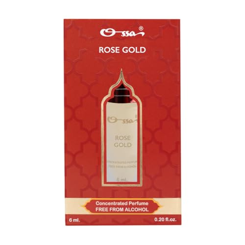 Image of Ossa Rose Gold Concentrated Perfume 6ml | Alcohol Free Roll On Attar For Men & Women | Premium Long Lasting Unisex Fragrance With Musk, Amber & Sandalwood Notes |Ideal For Daily Use & Signature Scent