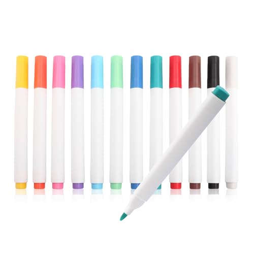 UPENOTE Acrylic Paint Pens, 12 Colors Medium Tip Markers, for Rock Painting, Wood, Canvas, Stone, Ceramic, Metal, Glass,DIY Crafts