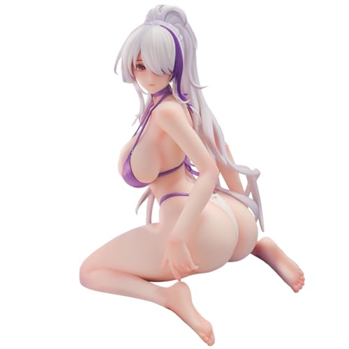 DEXSHUN IJN Unzen Figura Anime Unzen Sentada Ilustración Niña Estatua de Escritorio PVC Colección Regalos para Fans de Juegos 12cm