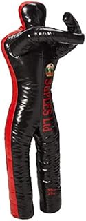 Suples Wrestling Dummy with Legs - Black Vinyl - (Med - 65 lbs) Freestyle, Judo, MMA, Jujitsu, Grappling, Wrestling, Boxing, Fighting, Throwing Dummy, UFC