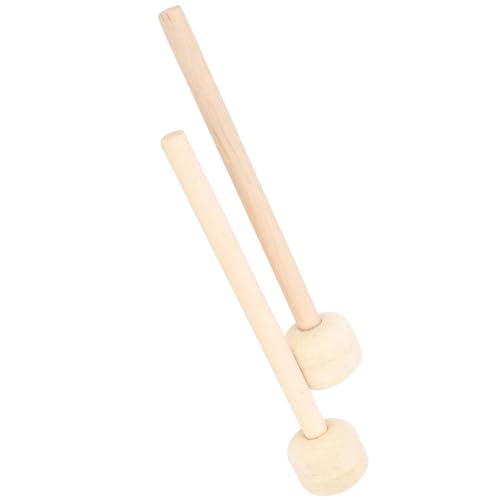 Baquetas para instrumentos de percusión con mango de madera y cabeza de fieltro de lana para calidad de sonido profesional, equilibrio claro y agarre cómodo miniatura 6