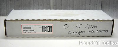 Key Instruments Model# A046, F024M Oxygen Flow Meter 0-15 LPM
