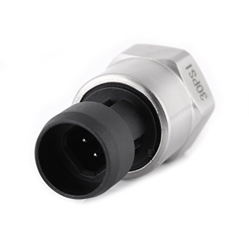 Pressure Transducer Sender Sensor Transmitter Sensor for Oil Fuel Air Water 1/8"NPT Thread 1/8"-27 NPT. DC 5V(30PSI)