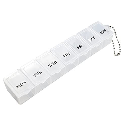 7 Day Pill Box Organiser - Clear