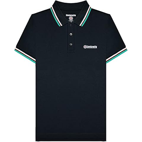 Polo Lambretta Azul Marino/Oro Manga Corta Hombre M Cover