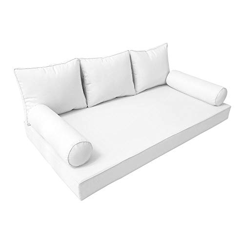 MH GLOBAL SLIPCOVER ONLYS3 Outdoor Daybed Mattress Bolster Backrest