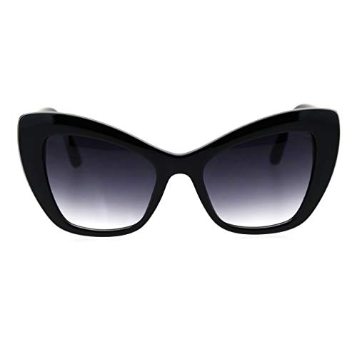 SA106 Womens Heart Brooch Jewel Thick Plastic Cat Eye Diva Sunglasses