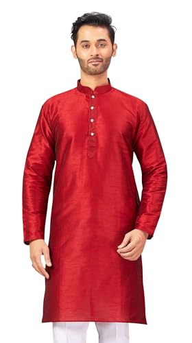 Image of Studio Shringaar Men's Cotton Relaxed Fit Straight Kurta