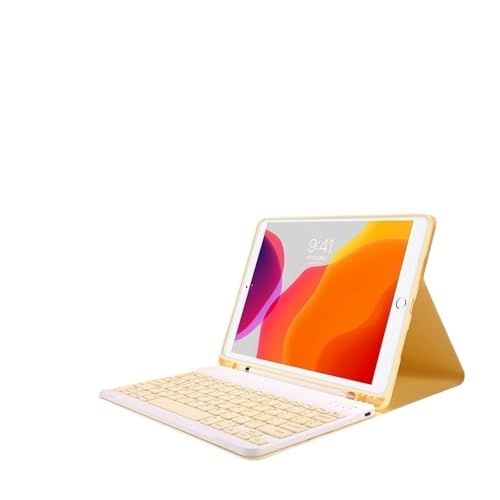 Teclado y ratón oro rosa YSJX para iPad Pro 13 2024 con funda integrada 6