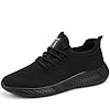 BUBUDENG Men's Trainers Fashion Sneakers Walking Casual Running Shoes Gym Sport Tennis Shoes Black,9 UK(Label Size: 43) #2